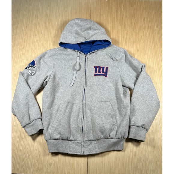 NFL Other - NFL‎ New York Giants American Football Team Hoodie Mens Medium Gray Full Zip